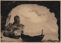 KG 1998 018
          <br/>
          Roeiboten op het strand onder een grot
          <br/>
          <em>Graadt van Roggen, Johannes Mattheus (1867-1959)</em>
